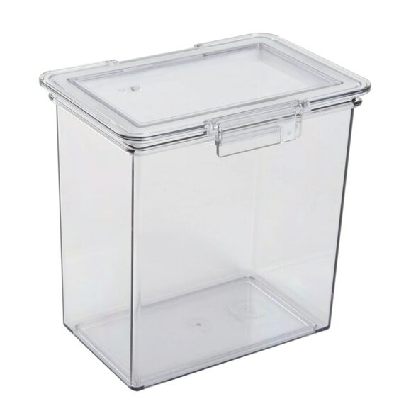 The Home Edit Medium Canister Food Storage Container Clear 4" x 6" x 6" Pantry K - Picture 6 of 8